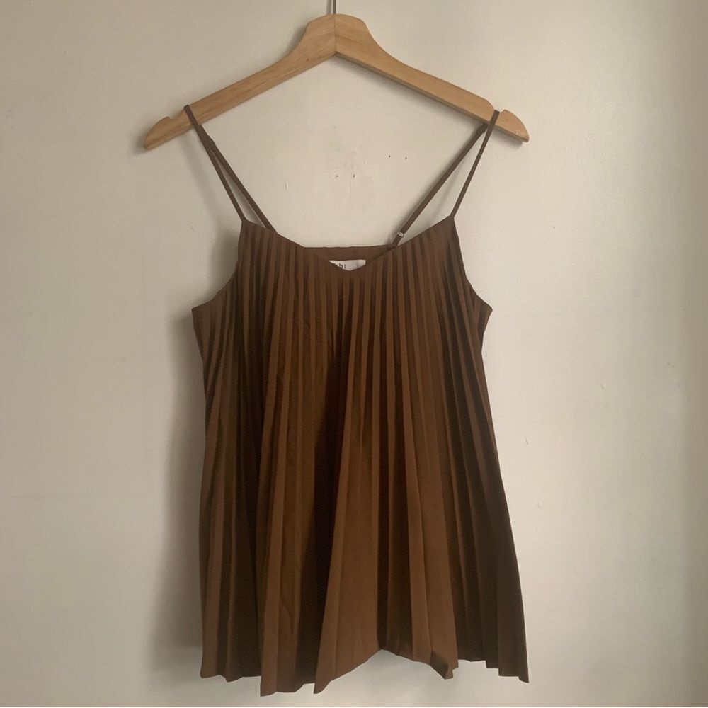 Tibi accordion pleat tank